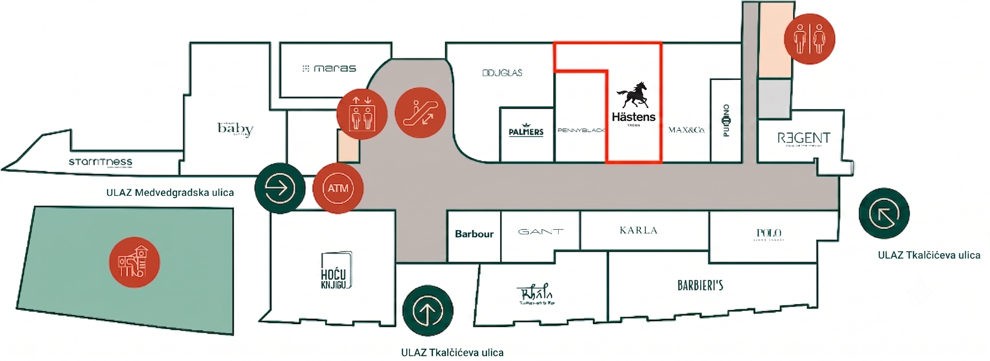Kaptol Centar Ground Floor - Hastens store 18